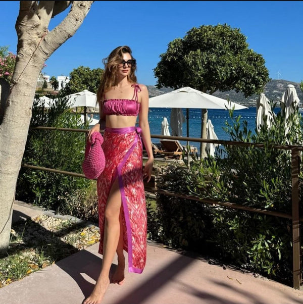 Customer wearing ASTER FRILL BIKINI